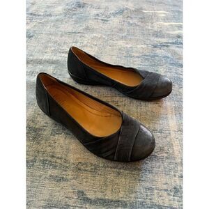 Hotter Comfort Concept Blue Gray Natasha Ballet Flats Size 6.5